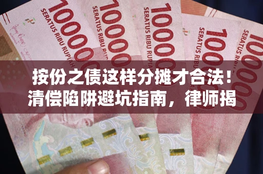 北京按份之债这样分摊才合法！清偿陷阱避坑指南，律师揭秘关键条款