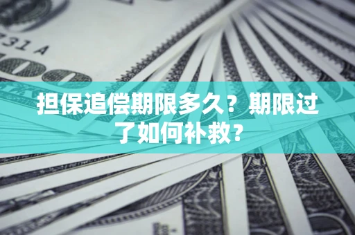 北京担保追偿期限多久？期限过了如何补救？