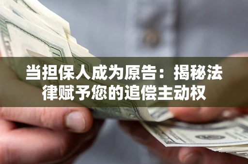 北京当担保人成为原告:揭秘法律赋予您的追偿主动权 北京当担保人成为原告:揭秘法律赋予您的追偿主动权