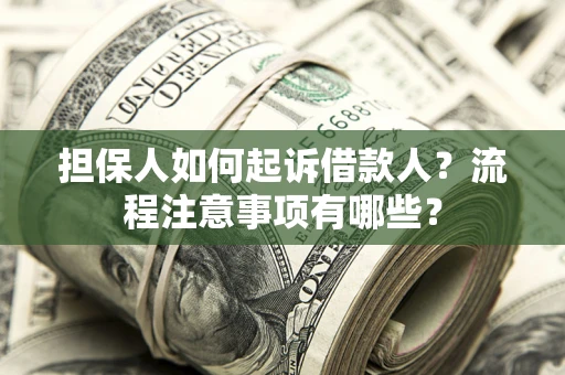 北京担保人如何起诉借款人？流程注意事项有哪些？
